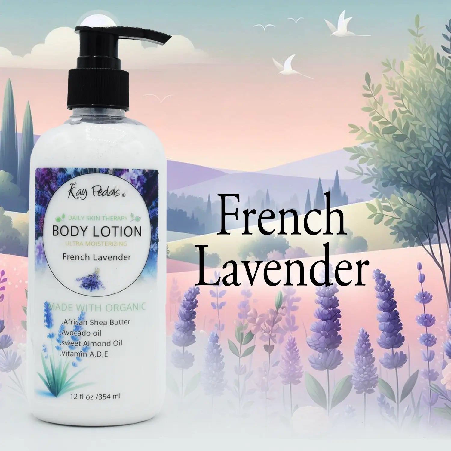 French Lavender Body Lotion | Organic Body Cream |Shea Butter Lotion | Almond Body Lotion | Fragrance Lotion-0