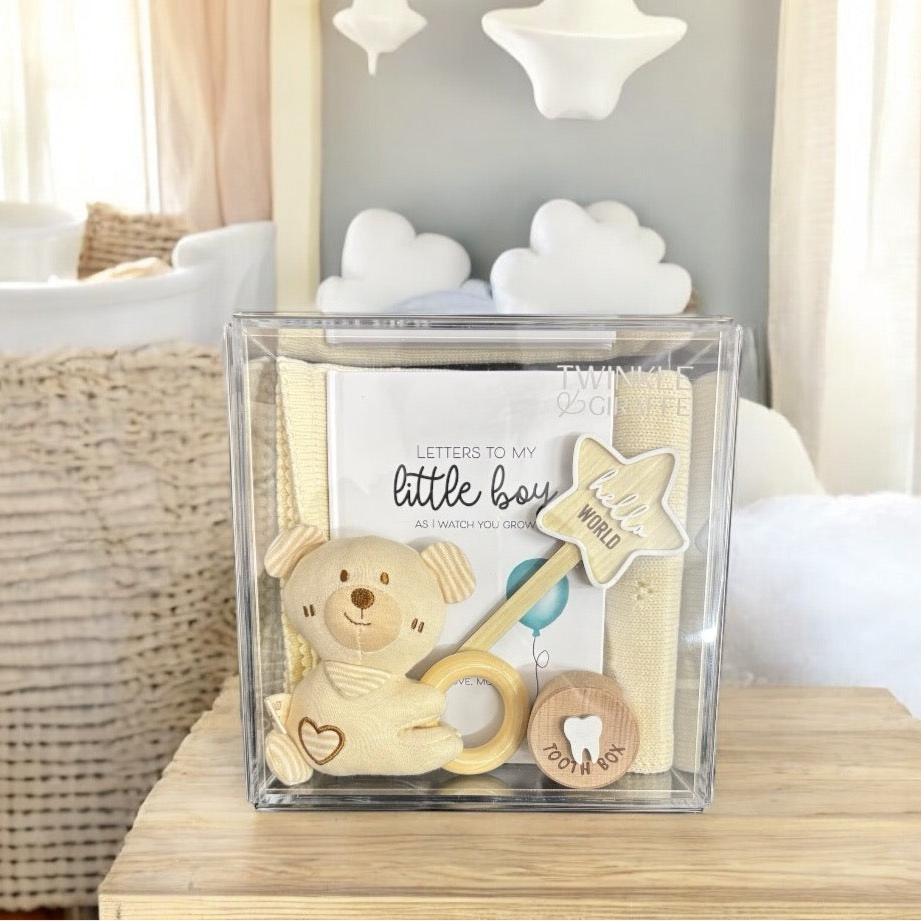 Baby Boy Acrylic Gift Box