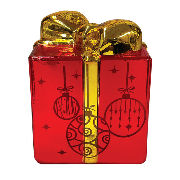 Lit Ornamental Glass Gift Box-1