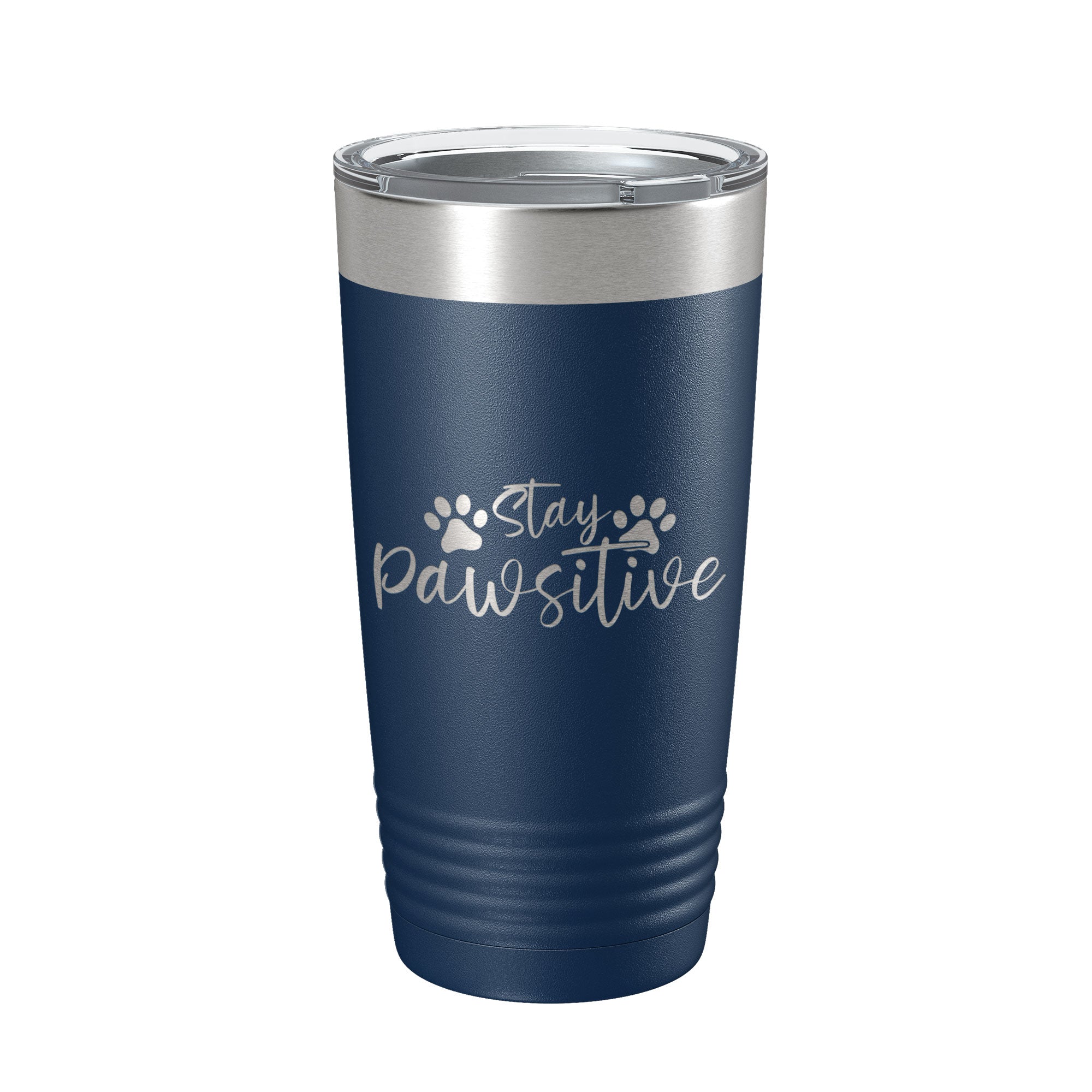 Dog Lover Tumbler Stay Pawsitive Travel Mug Gift Insulated Laser Engraved Coffee Cup 20 oz-8