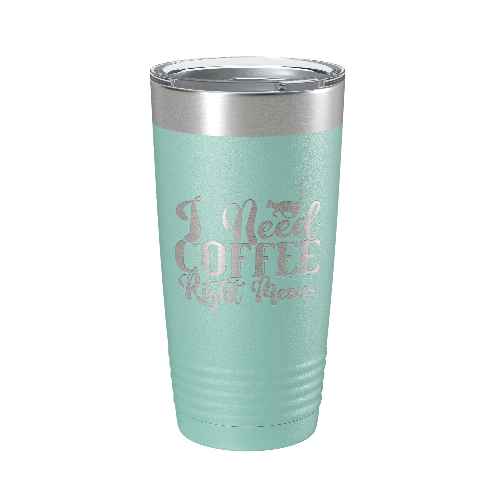 I Need Coffee Right Meow Tumbler Travel Mug Funny Cat Lover Gift Insulated Laser Engraved Coffee Cup 20 oz-12