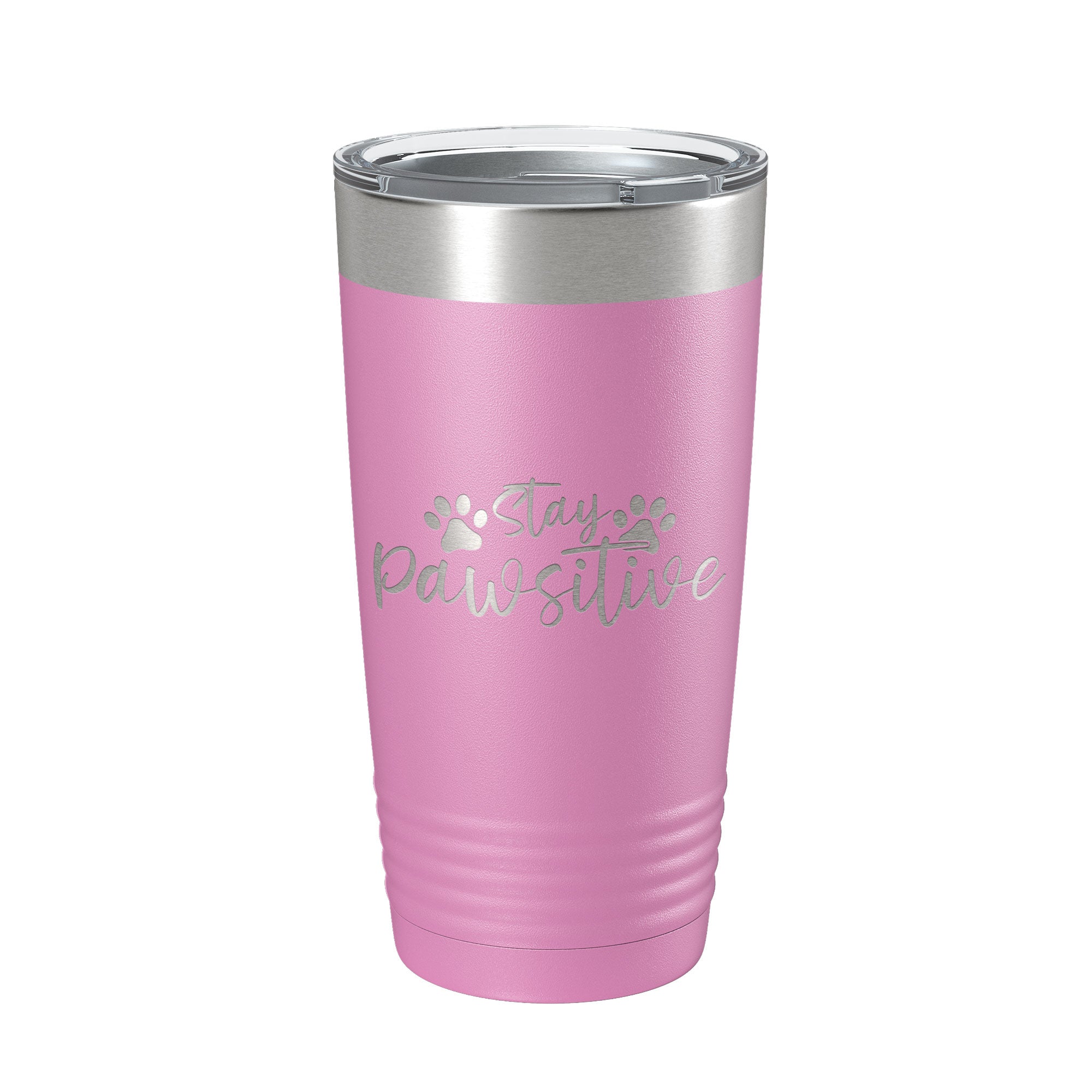 Dog Lover Tumbler Stay Pawsitive Travel Mug Gift Insulated Laser Engraved Coffee Cup 20 oz-14