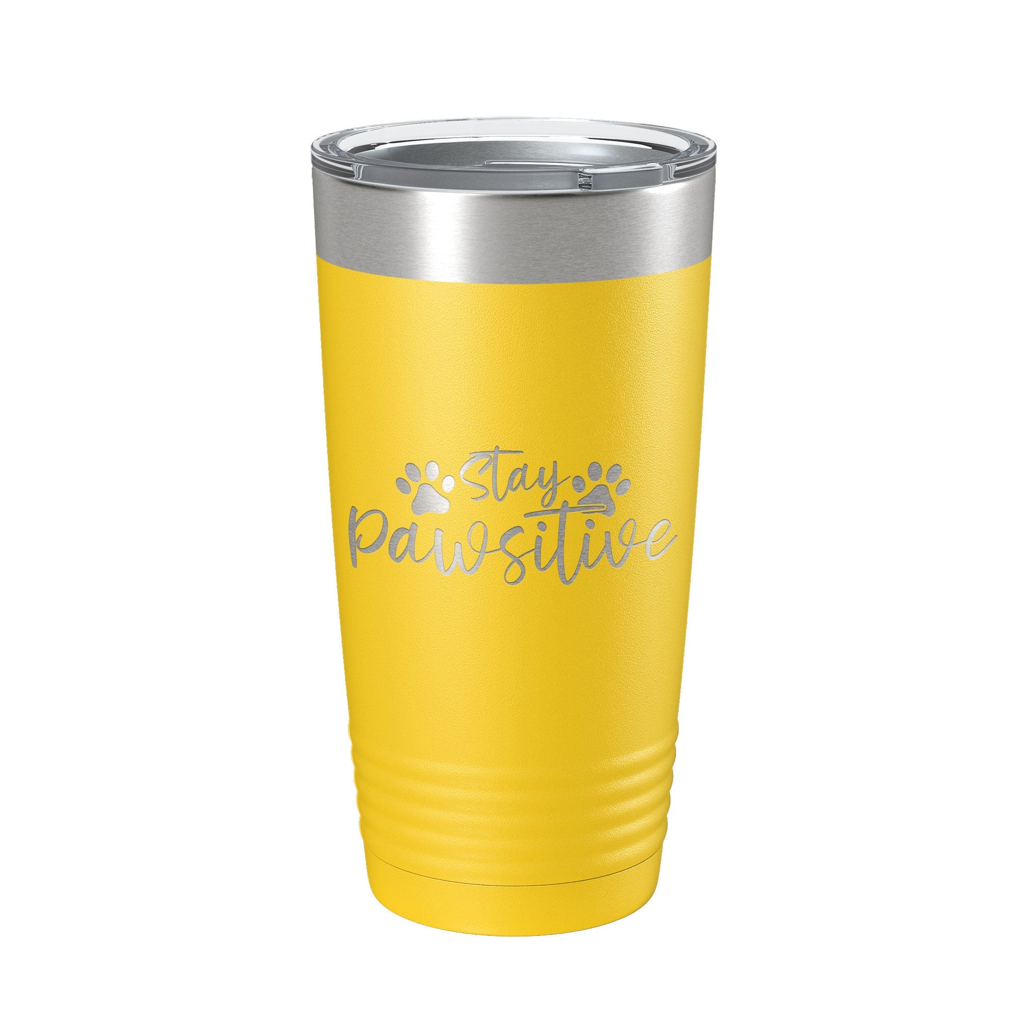 Dog Lover Tumbler Stay Pawsitive Travel Mug Gift Insulated Laser Engraved Coffee Cup 20 oz-19