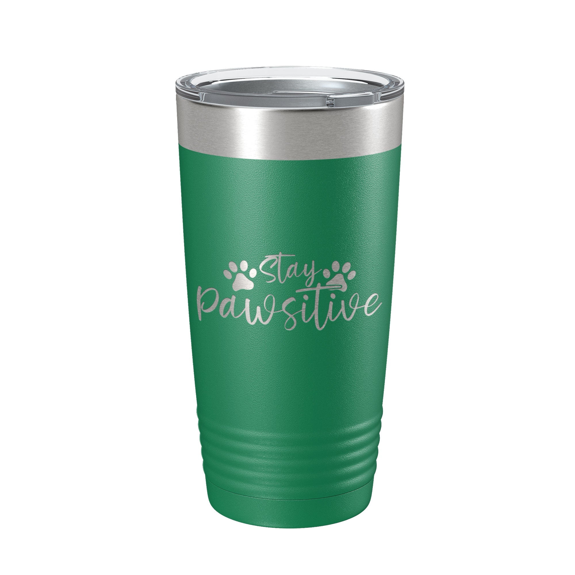 Dog Lover Tumbler Stay Pawsitive Travel Mug Gift Insulated Laser Engraved Coffee Cup 20 oz-9