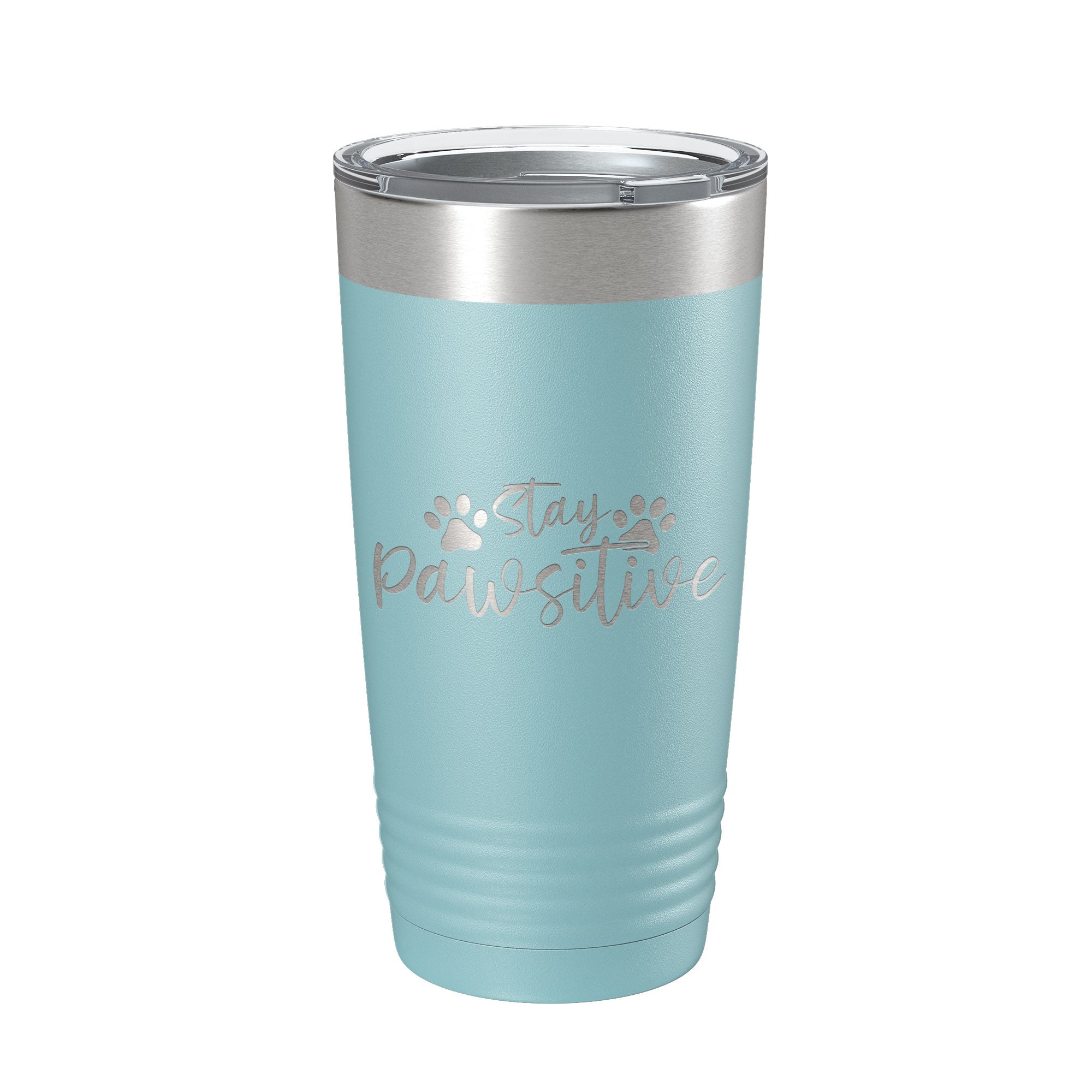 Dog Lover Tumbler Stay Pawsitive Travel Mug Gift Insulated Laser Engraved Coffee Cup 20 oz-13